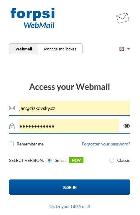 forpsi admin|Login .
